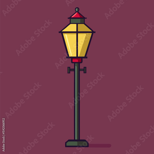 street lamp vector illustration