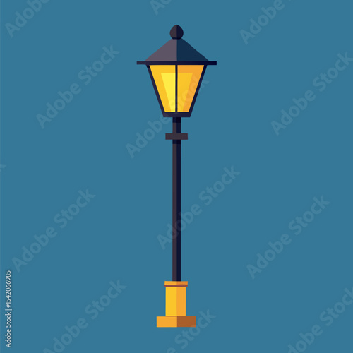 yellow street lamp