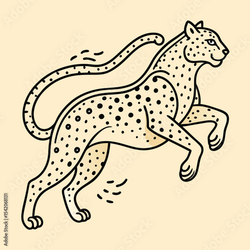 leopard vector illustration