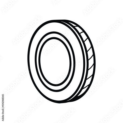 tire line art