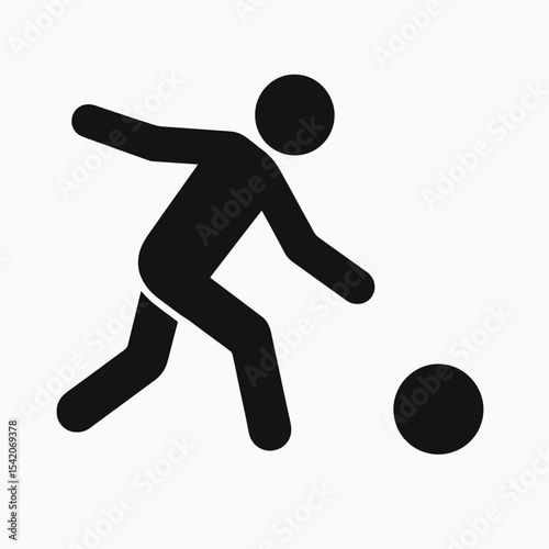 very simple flat and single minimalist Bowling Hurl Silhouettes in black on a white background