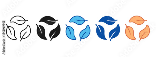 Eco Friendly Icon Set Multiple Style Collection