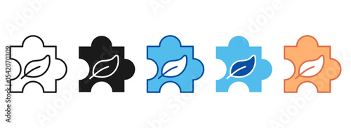 Solution Icon Set Multiple Style Collection