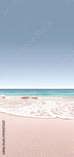 A serene view through an archway showcasing a tranquil beach scene, perfect for relaxation and calm vibes.