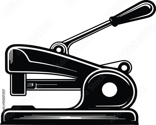 stapler and staple Vintage Embosser Illustration