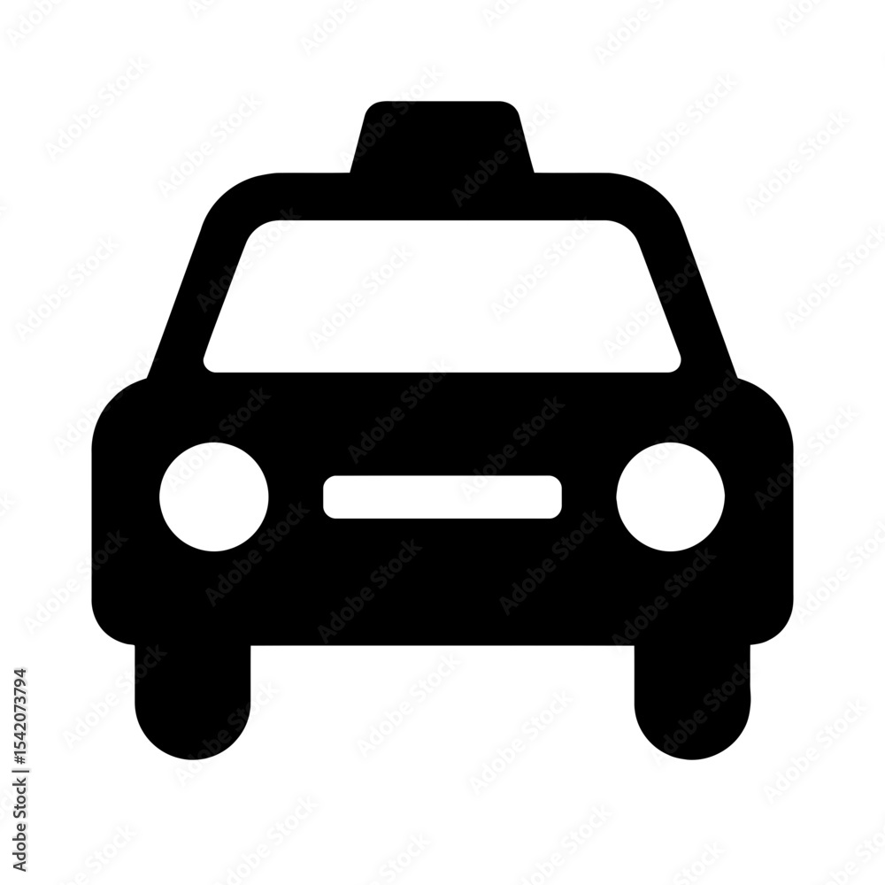 custom made wallpaper toronto digitalvery simple flat and single minimalist Taxicab Silhouettes in black on a white background