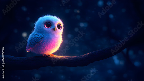 bird on a blue background