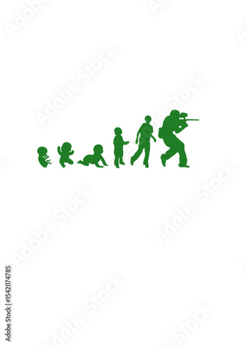 evolution paintball foetus humain adulte