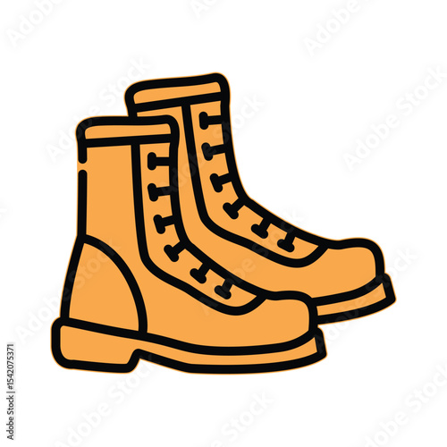 Boot icon design template