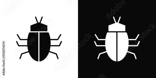 Bugs icon black silhouette for web, and mobile app