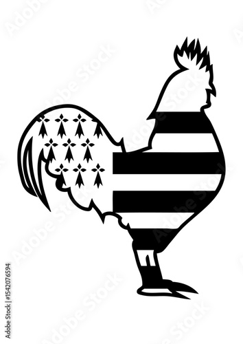 coq breton embleme bretagne nouveau France