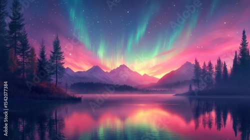 sunset in the mountains