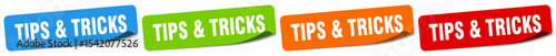 tips & tricks sticker. tips & tricks sticker set on white background