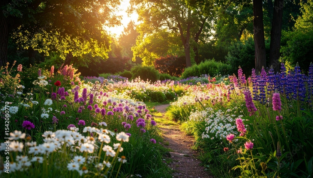 Naklejka premium spring in the park