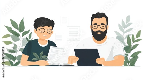 business people working together