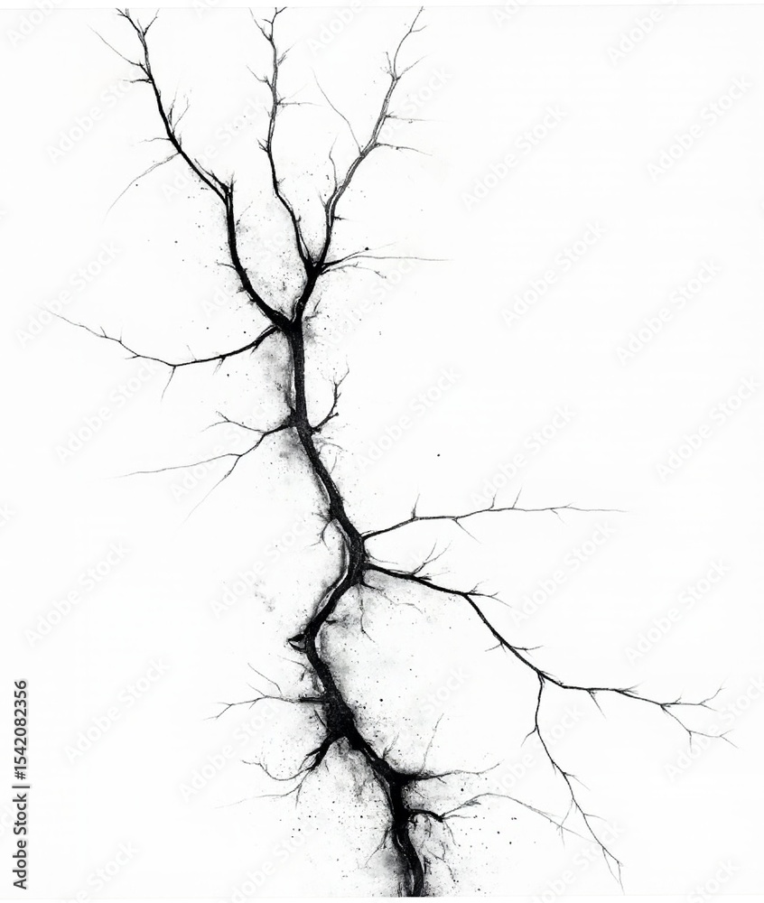 Obraz premium Crack or Lightning Bolt texture