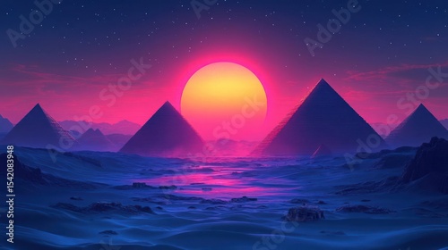 sunset over the mountains