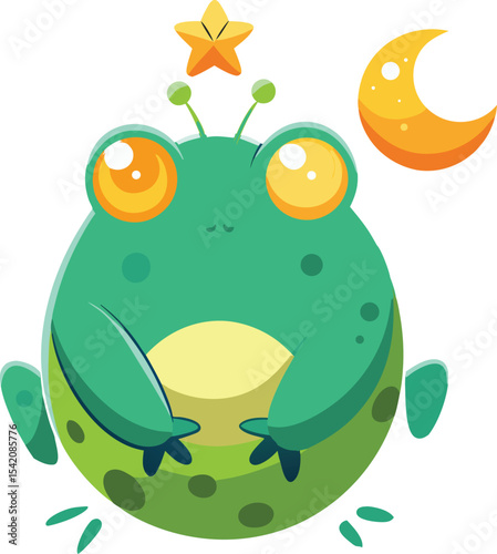 Flat Design Layout for Print or Web Vector