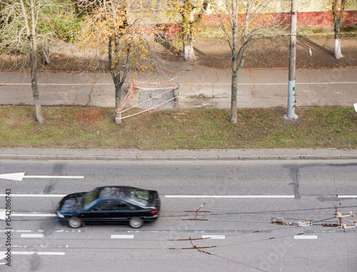 The Architecture road backgrounds and cars.