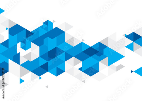 abstract blue cubes