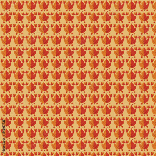 autumn leaves seamless pattern