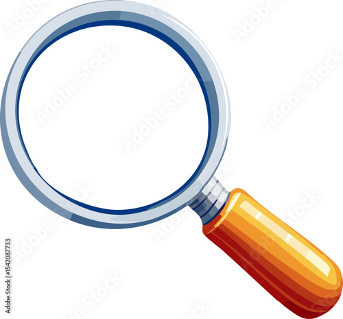 magnifying glass isolated on white