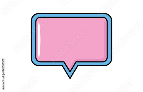 Retro speech bubble. Talk bubble text, chat box, in retro style
