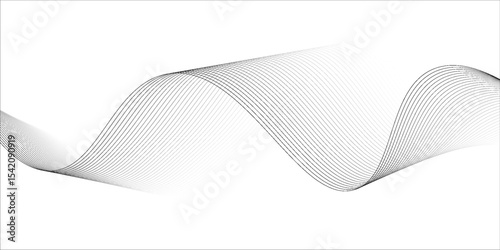 Abstract vector background with black wavy lines. EPS10