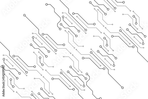 Abstract digital background with technology circuit board texture. Electronic motherboard illustration. Communication and engineering concept. Vector illustration