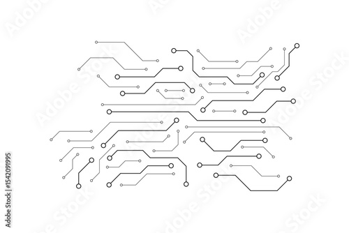 Abstract digital background with technology circuit board texture. Electronic motherboard illustration. Communication and engineering concept. Vector illustration