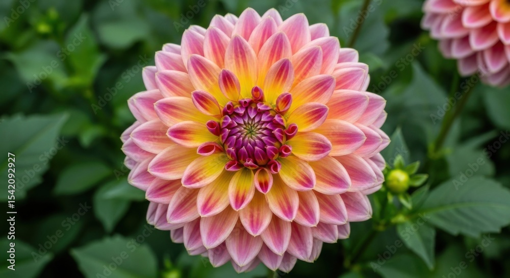 Obraz premium Close Up Pink and Yellow Flower Beauty