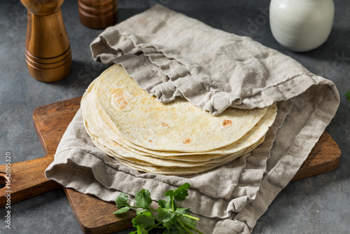 Homemade Mexican Flour Tortillas photo
