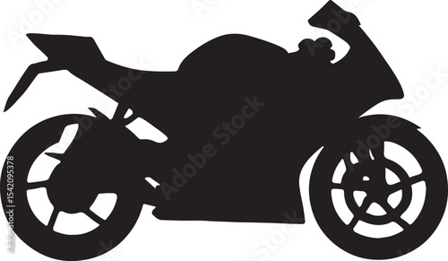 Sport Bike – Side Profile (aggressive stance)