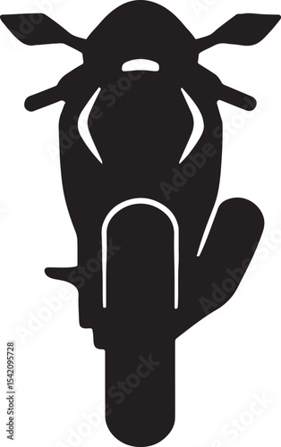 Sport Bike – Rear View (tail section, exhaust)