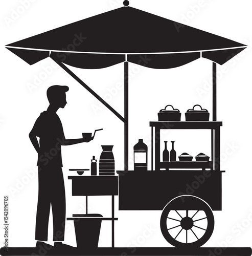 A collection of colorful and whimsically designed food van, showcasing style and offering, set against clean background