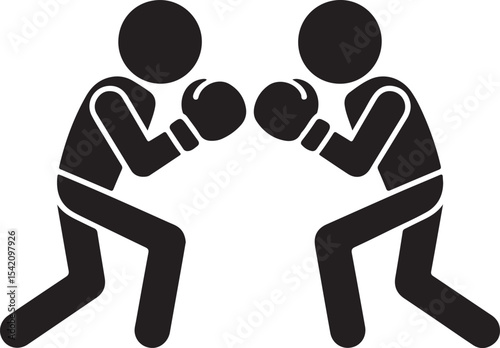 Boxer in Fighting Stance Silhouette

Punching Boxer Vector Design

Boxing Match Action Silhouette

Champion Boxer with Gloves Silhouette

Boxer Training in Ring Vector Art