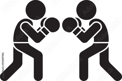 Boxer in Fighting Stance Silhouette

Punching Boxer Vector Design

Boxing Match Action Silhouette

Champion Boxer with Gloves Silhouette

Boxer Training in Ring Vector Art