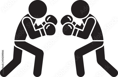 Boxer in Fighting Stance Silhouette

Punching Boxer Vector Design

Boxing Match Action Silhouette

Champion Boxer with Gloves Silhouette

Boxer Training in Ring Vector Art