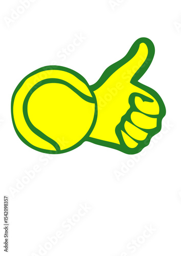 tennis ok pouce valide aime logo club