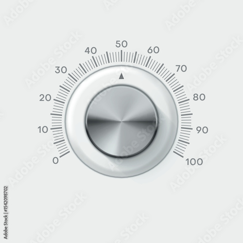 Volume music control knob designed for smooth adjustment in audio equipment at home or studio environments