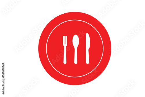 Tablespoon And Fork - Vector