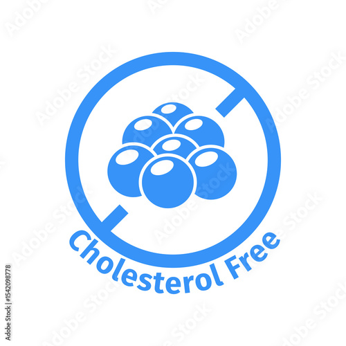 Cholesterol Free Symbol Sign Icon Vector Logo