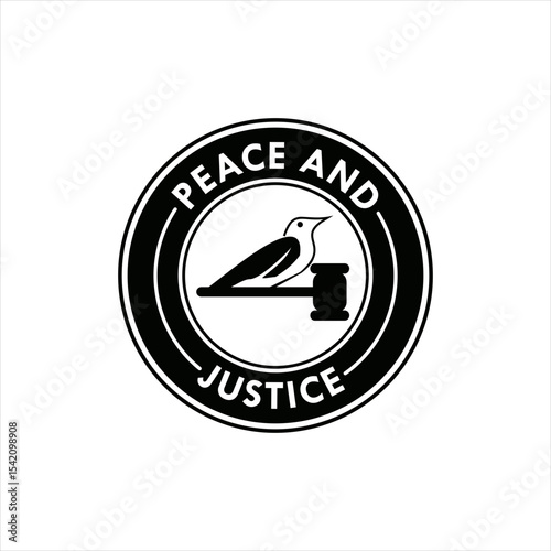 Peace and Justice Stamp Icon