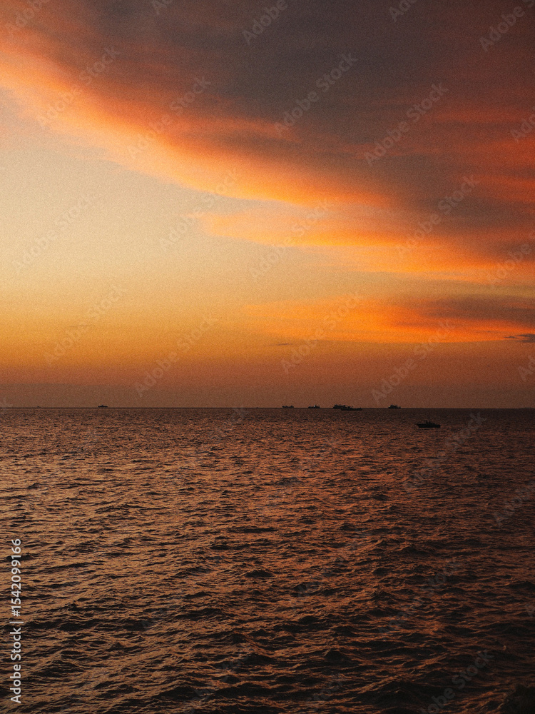 Obraz premium Sunset éblouissant au Gabon 