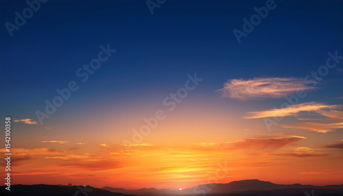 vector illustration of evening sunset atmosphere nobody no cloud for background
