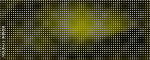 Led pixel screen display with bright blue and purple dots forming digital wall background. Futuristic technology pattern for video walls, presentations or electronic advertising. modern art