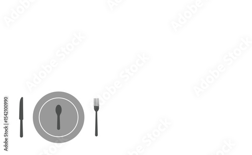 Tablespoon And Fork - Vector