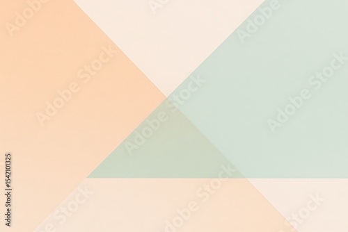 Abstract Geometric Composition in Pastel Colors