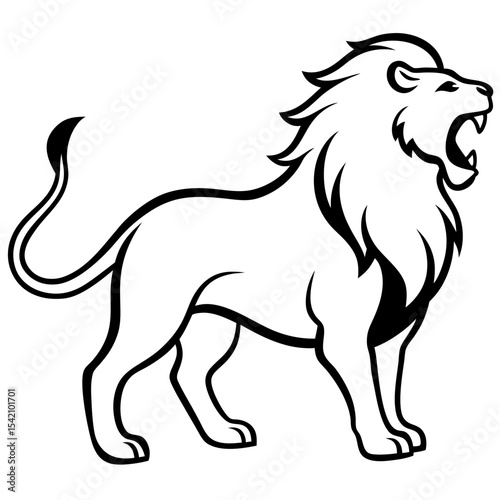 vector illustration of a lion