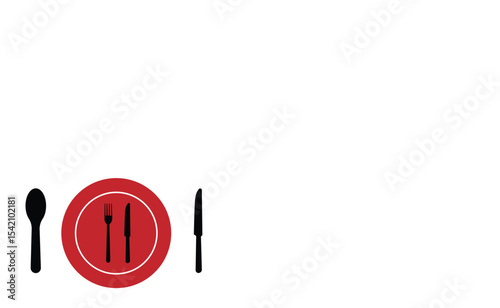 Tablespoon And Fork - Vector